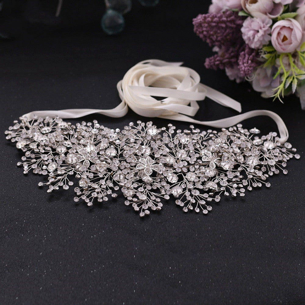 Luxury Rhinestone Alloy Bridal Belt