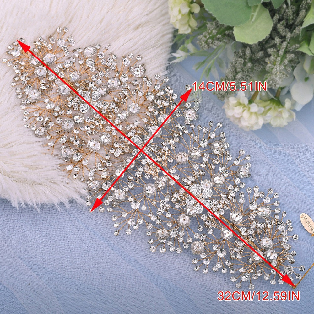 Luxury Rhinestone Alloy Bridal Belt
