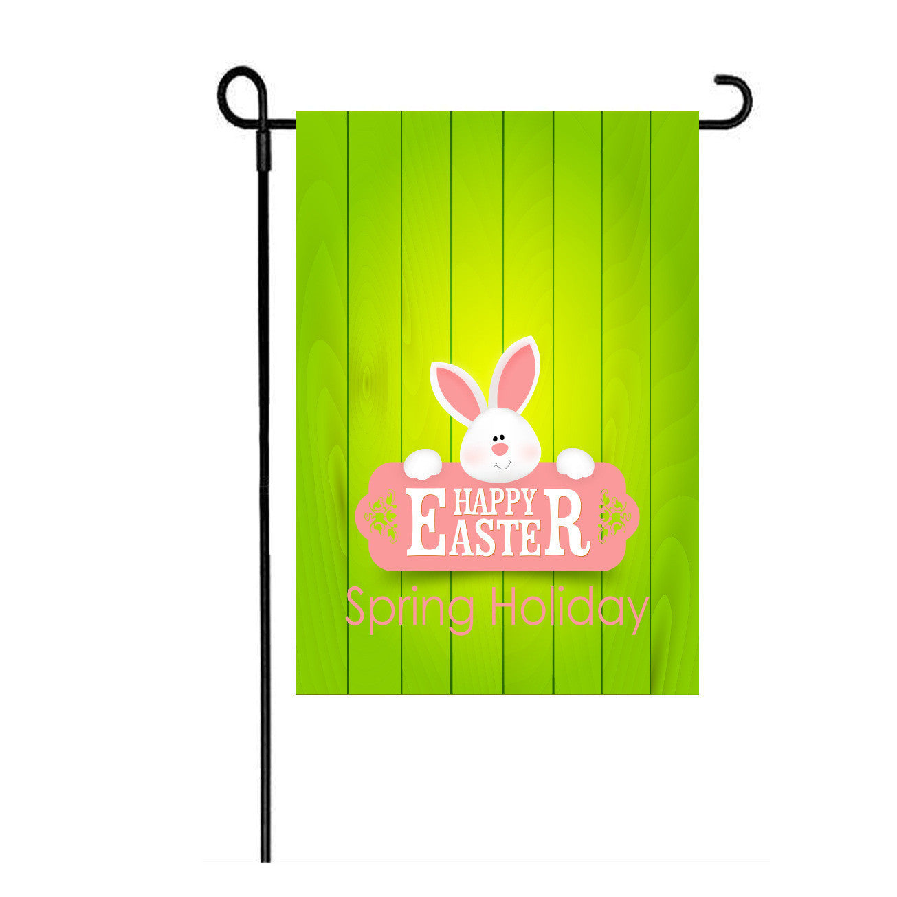 Easter Burlap Garden Flag