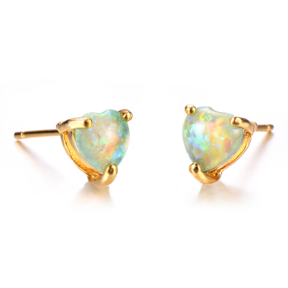 "Glowing Frost" - Stud Earrings