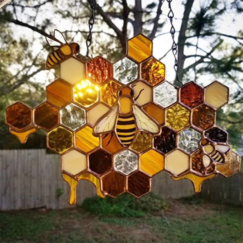 Honeycomb Suncatcher for Home and Garden