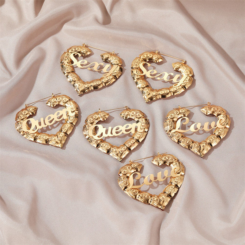 Custom Bamboo Hoop Earrings