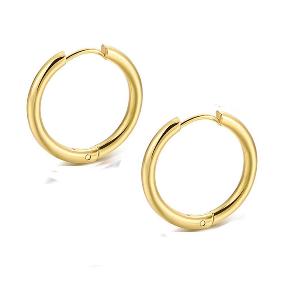Small Hoop Titanium Steel Earrings