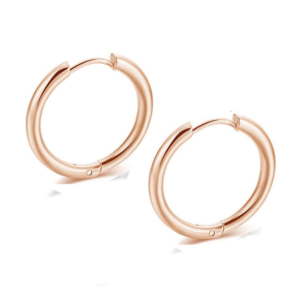 Small Hoop Titanium Steel Earrings