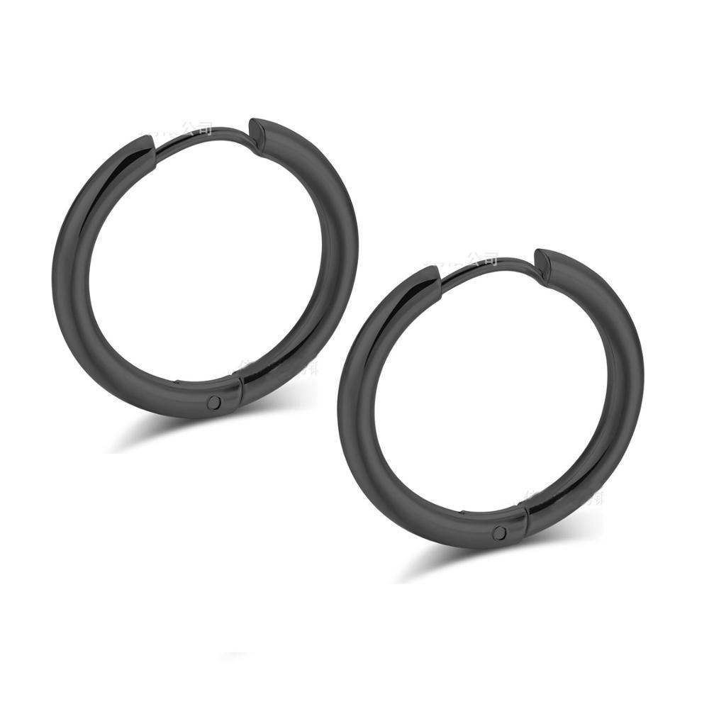 Small Hoop Titanium Steel Earrings