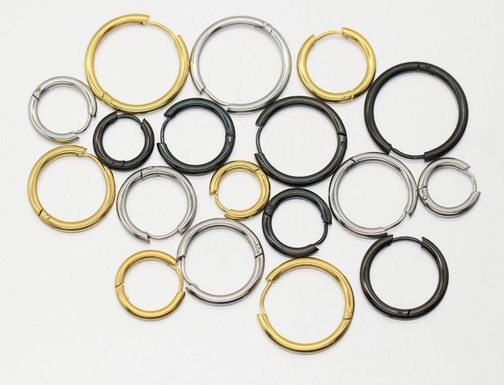 Small Hoop Titanium Steel Earrings