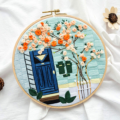 DIY Embroidery Material Package Bouquet for Beginners