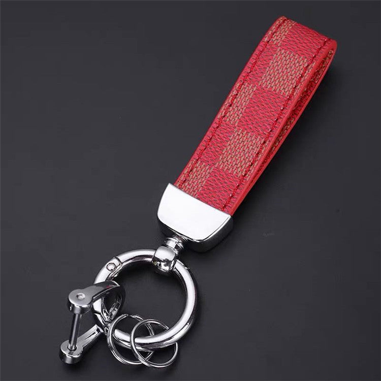 Genuine Leather Lanyard Keychain