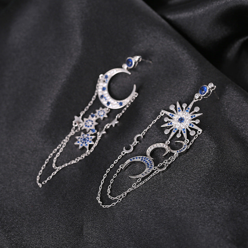 "Star + Moon" - Tassel Earrings