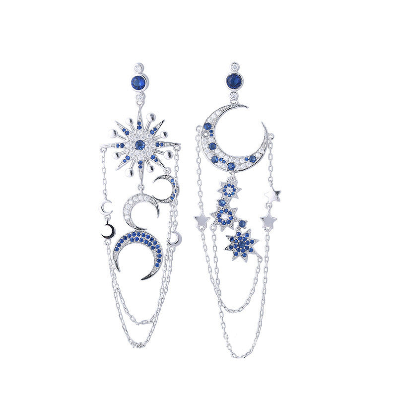 "Star + Moon" - Tassel Earrings
