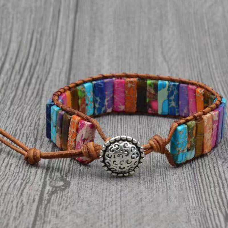 "Radiate Healing" - Handmade Natural Stone Chakra Bracelet Jewelry