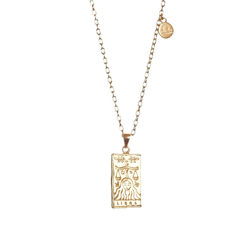 Tarot Constellation Clavicle Chain Necklace