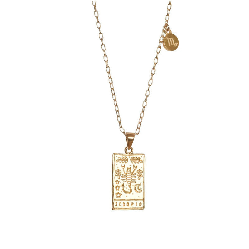 Tarot Constellation Clavicle Chain Necklace