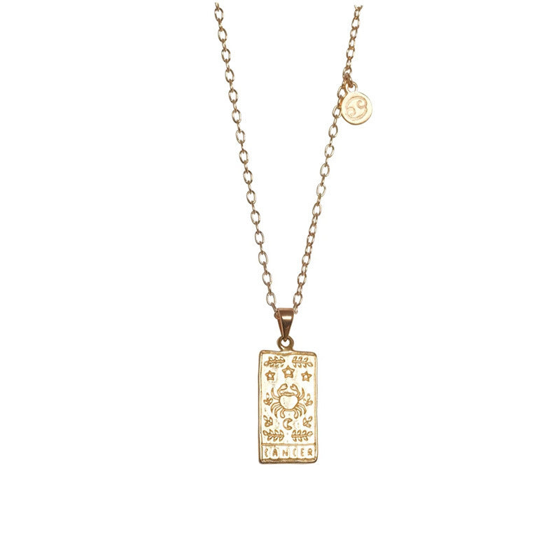 Tarot Constellation Clavicle Chain Necklace