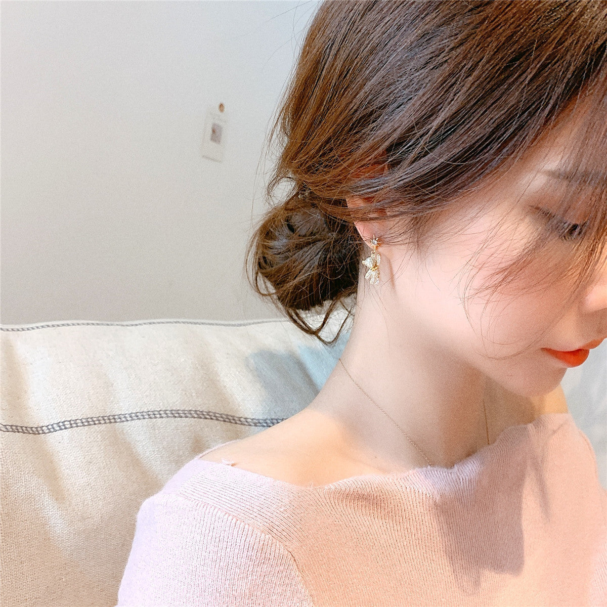 Five-pointed Star Bear Earrings