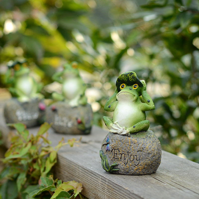 "Stoned Frogs"- Sculptures for Garden