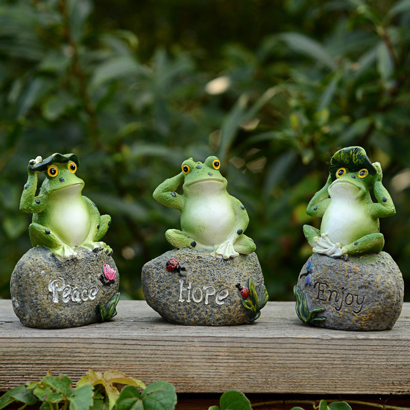 "Stoned Frogs"- Sculptures for Garden
