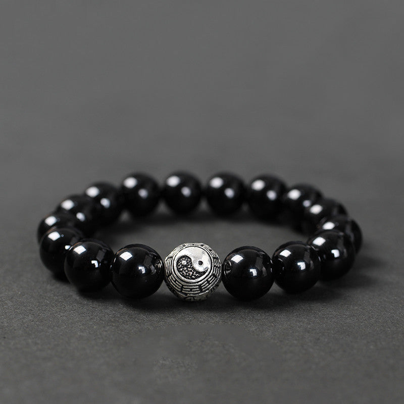 Black Agate Bracelet for Men and Women