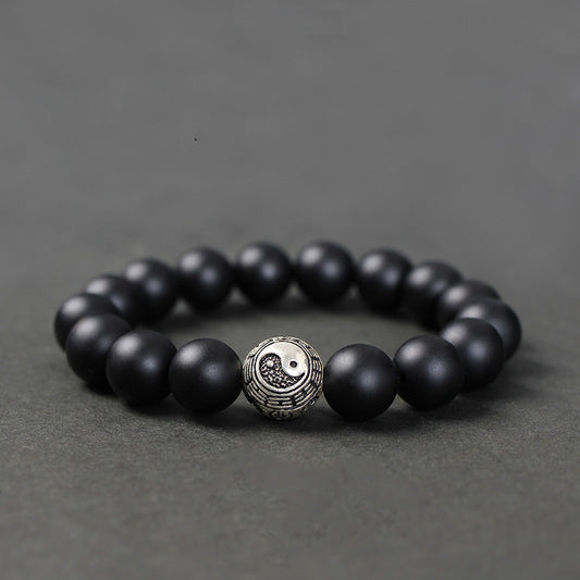 Black Agate Bracelet for Men and Women