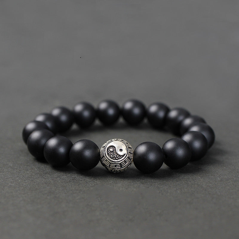 Black Agate Bracelet for Men and Women