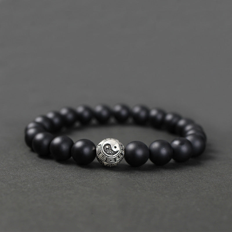 Black Agate Bracelet for Men and Women