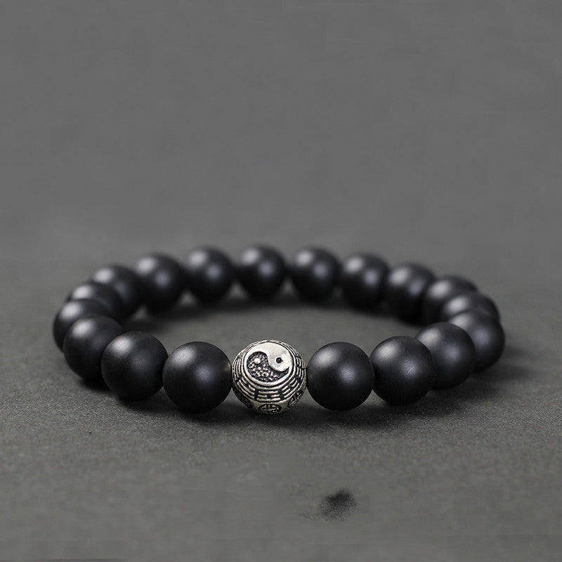 Black Agate Bracelet for Men and Women