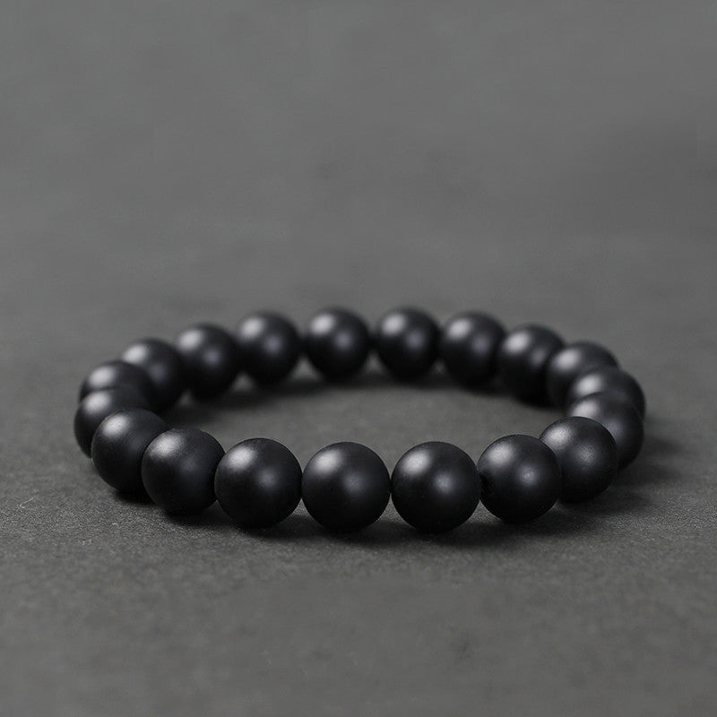 Black Agate Bracelet for Men and Women