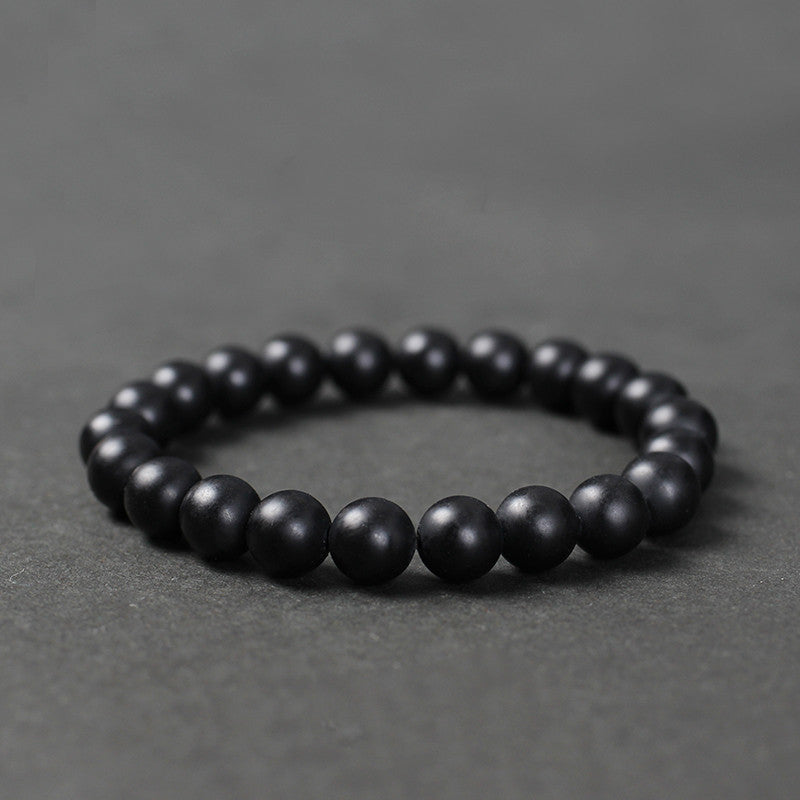 Black Agate Bracelet for Men and Women