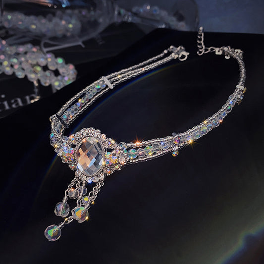 "Queen Bead" -  Crystal Choker
