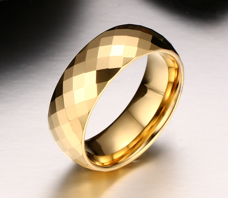 Gold Tungsten Steel Ring