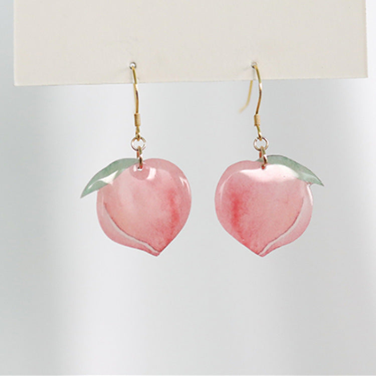 "Peachy Queen" - Acrylic Earrings