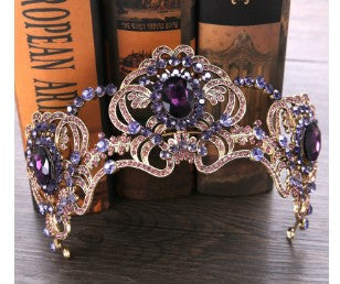 Amethyst Crystal Bridal Tiara