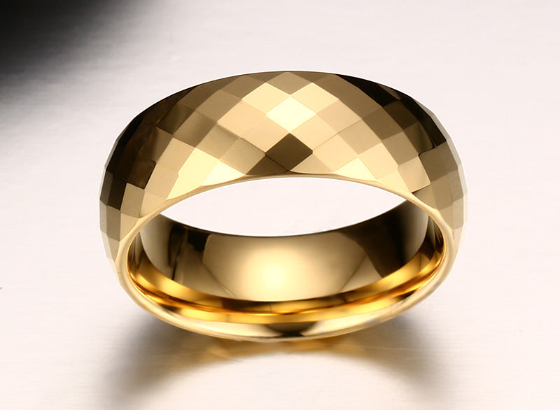 Gold Tungsten Steel Ring