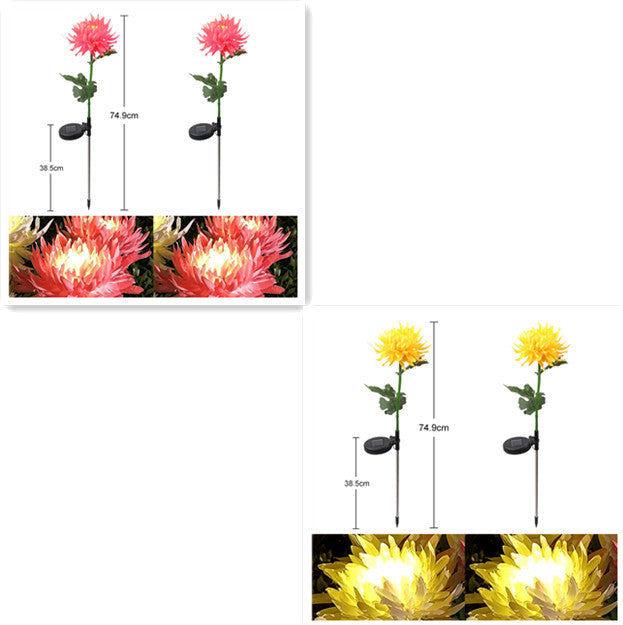 Solar LED Artificial Flower for Landscaping