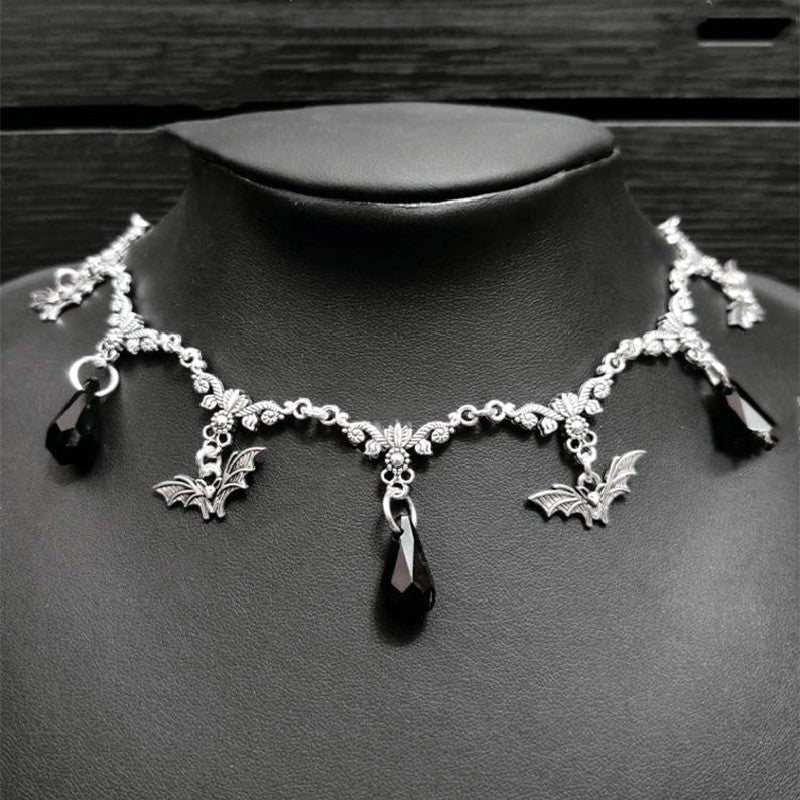 Gothic Bat Punk Necklace for Women and Men
