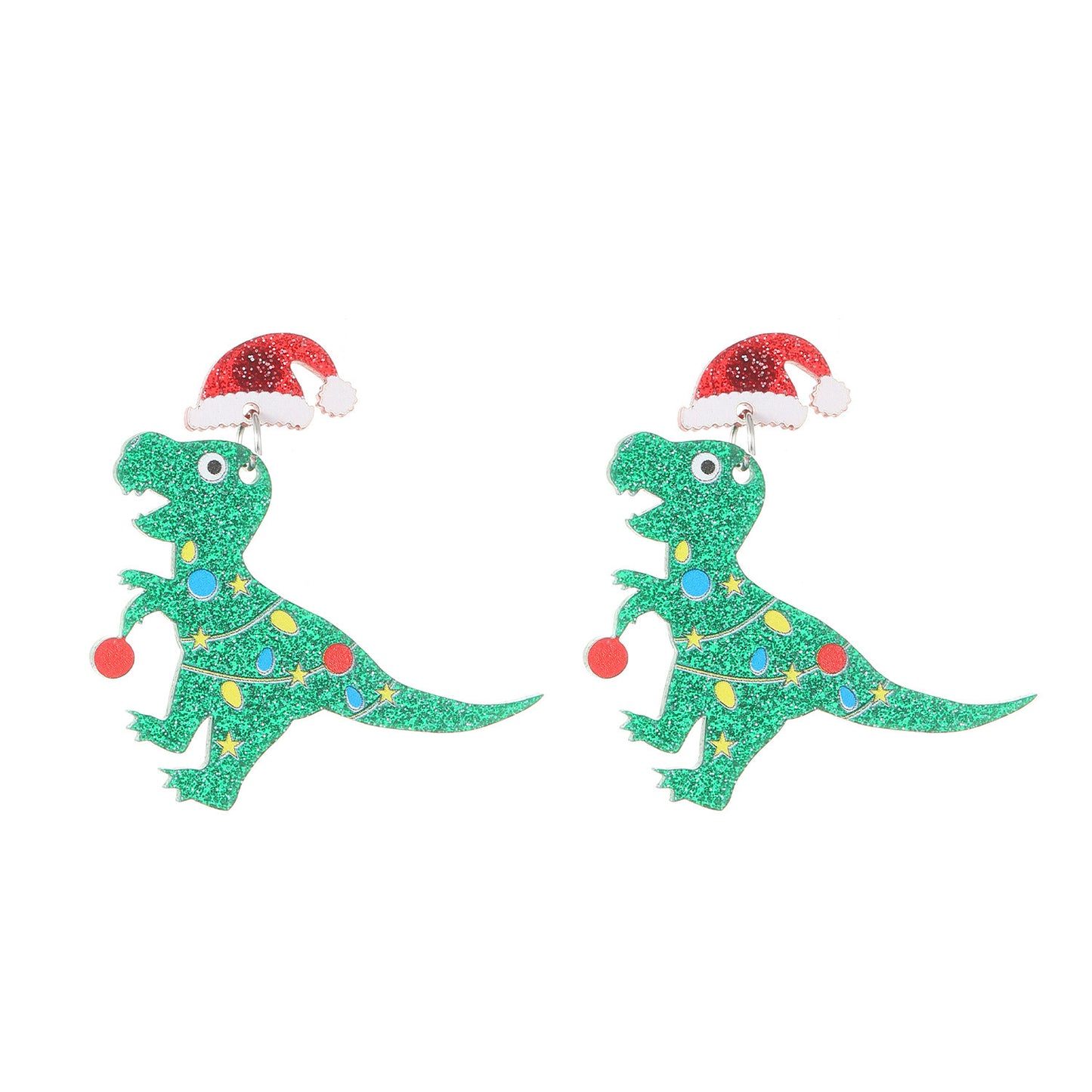 "Christmas Alpaca" - Dangle Earrings