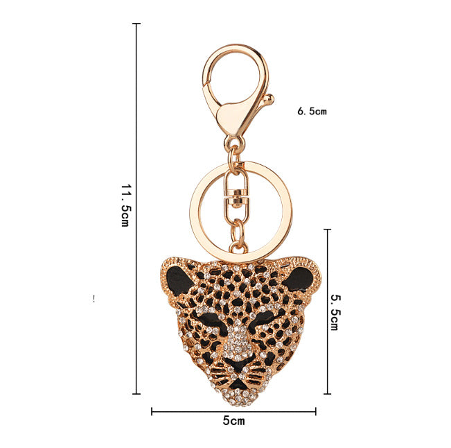 "I Love Leopards" - Diamond Keychain