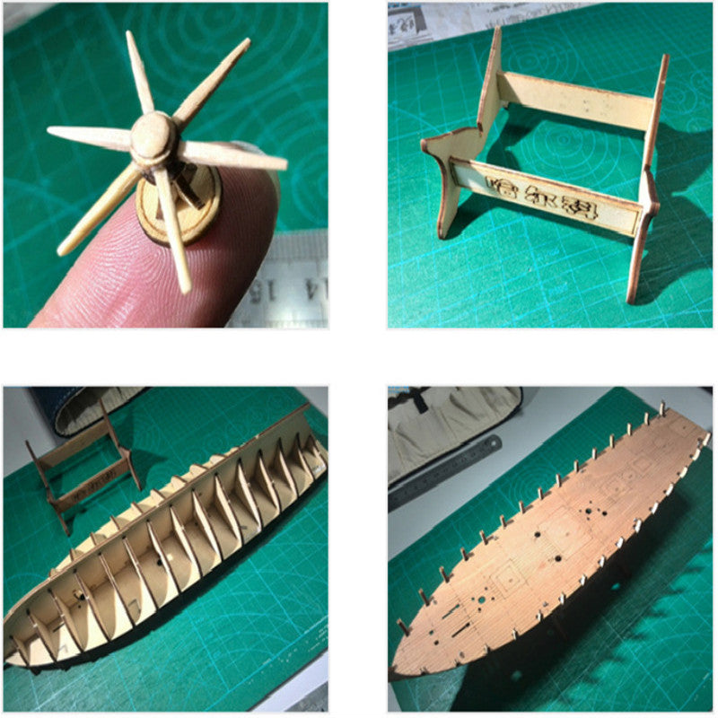 DIY Wooden Assembled Sailboat Model