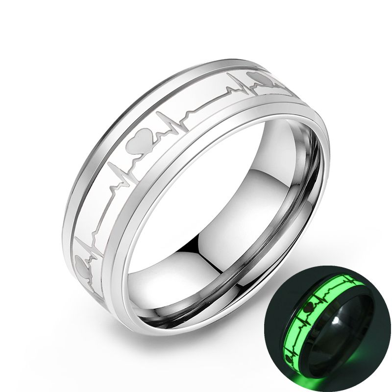 ECG Carbon Fiber Ring for Couples