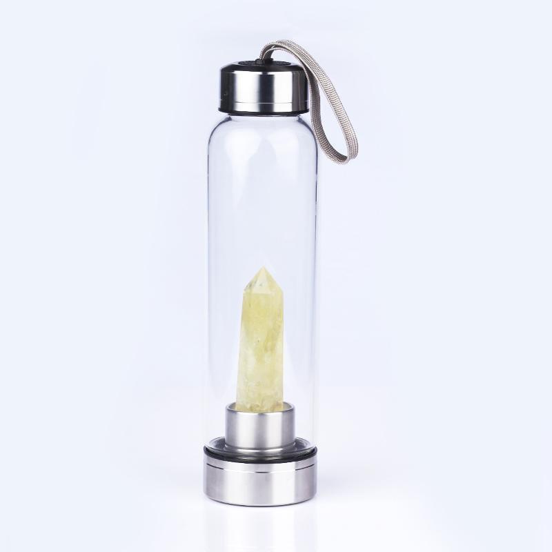 "Natural Crystal Pillar Energy" - Glass Tumbler