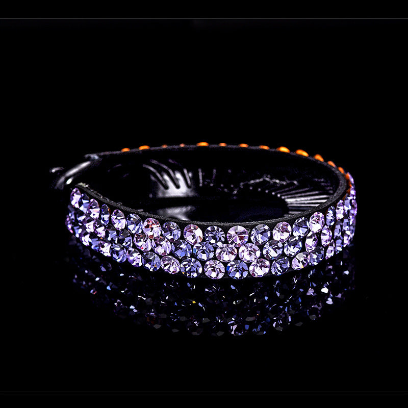 Rhinestone Hair Claw Ponytail Holder