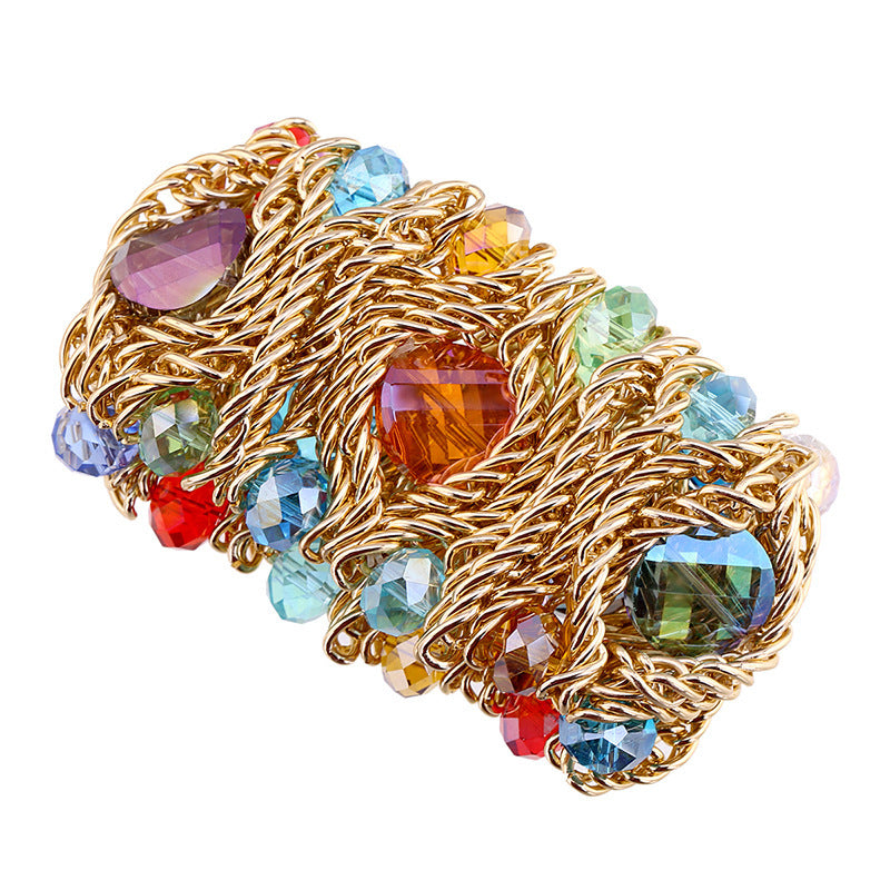 "The Creative Gem" - Handwoven Gemstone Bracelet