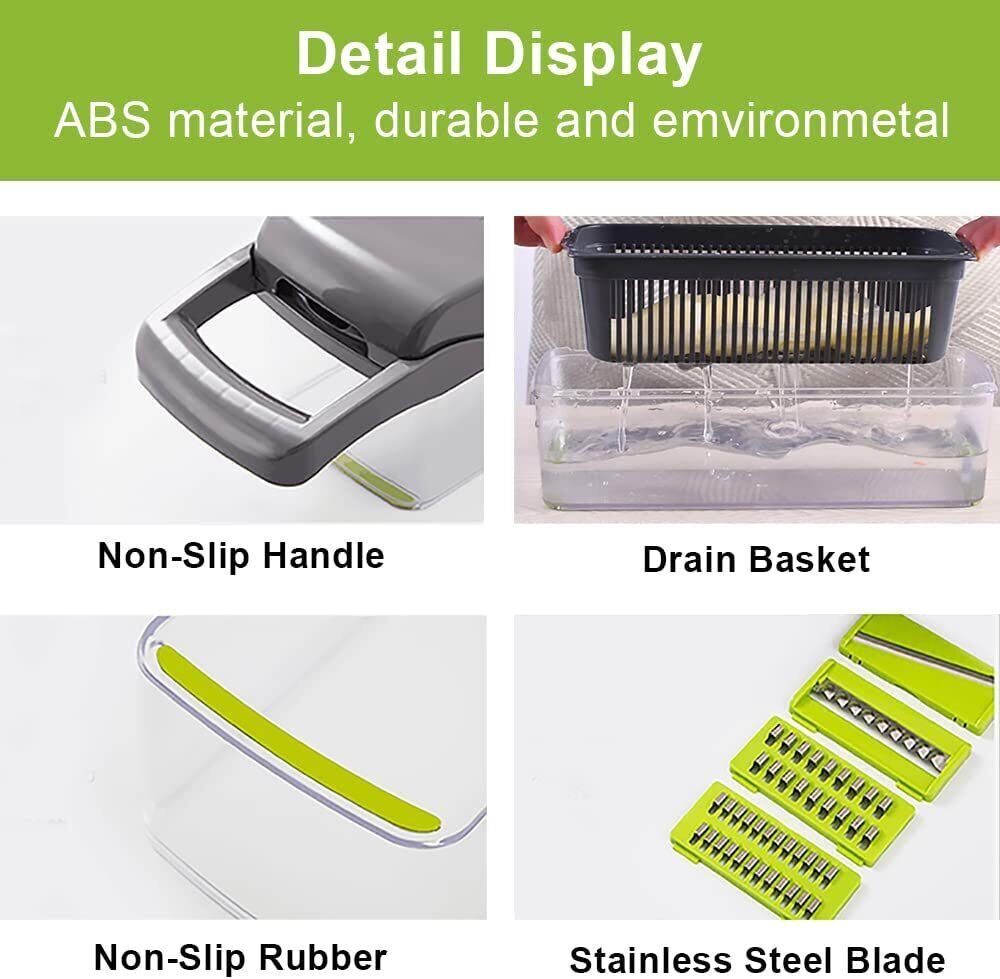 15-in-1 Vegetable and Fruit Chopper/Slicer