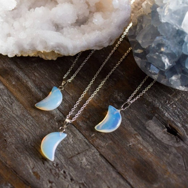 Natural Moonstone Pendant Necklace