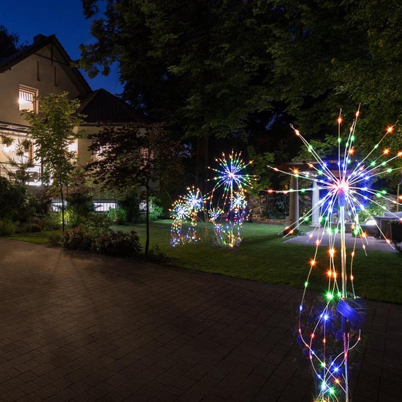 Solar Powered Firework Lights for Landscaping - Waterproof