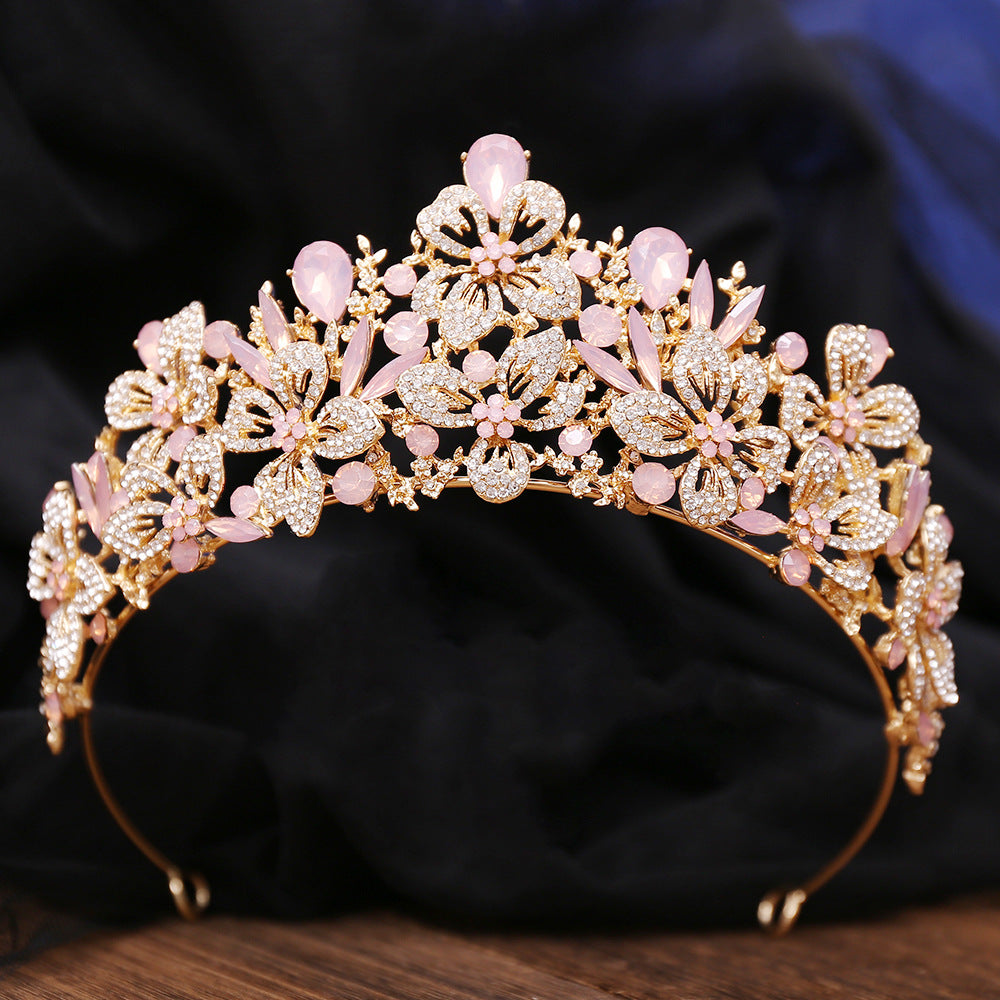 Elegant Floral Bridal Crown
