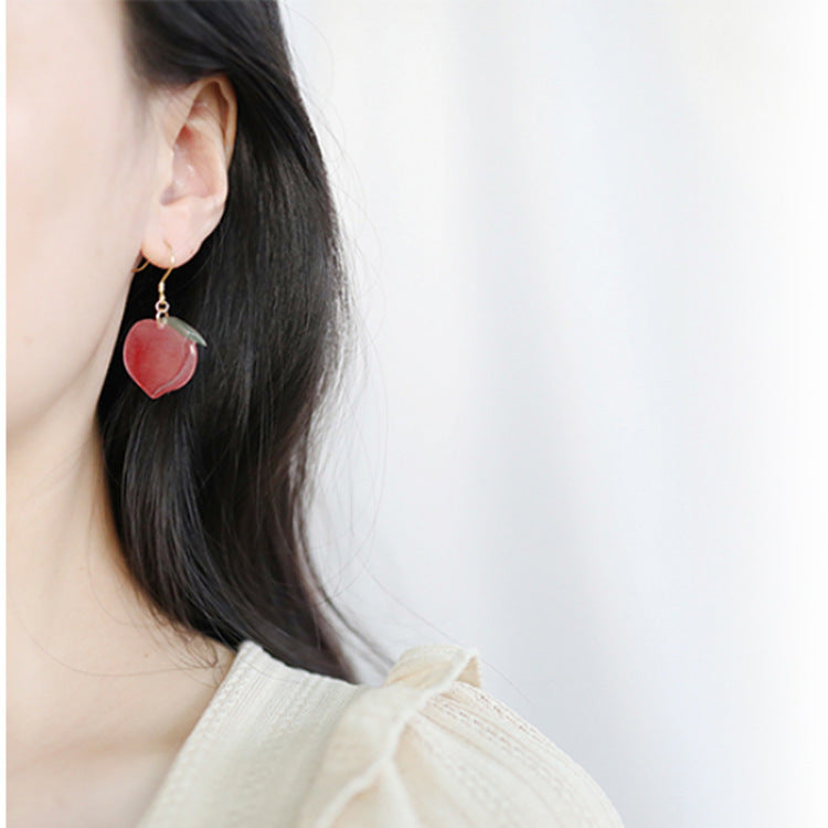 "Peachy Queen" - Acrylic Earrings