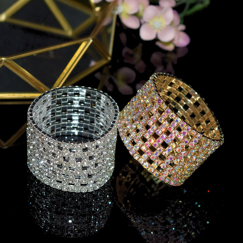 "Shining Bands" - Rhinestone Elastic Bracelet