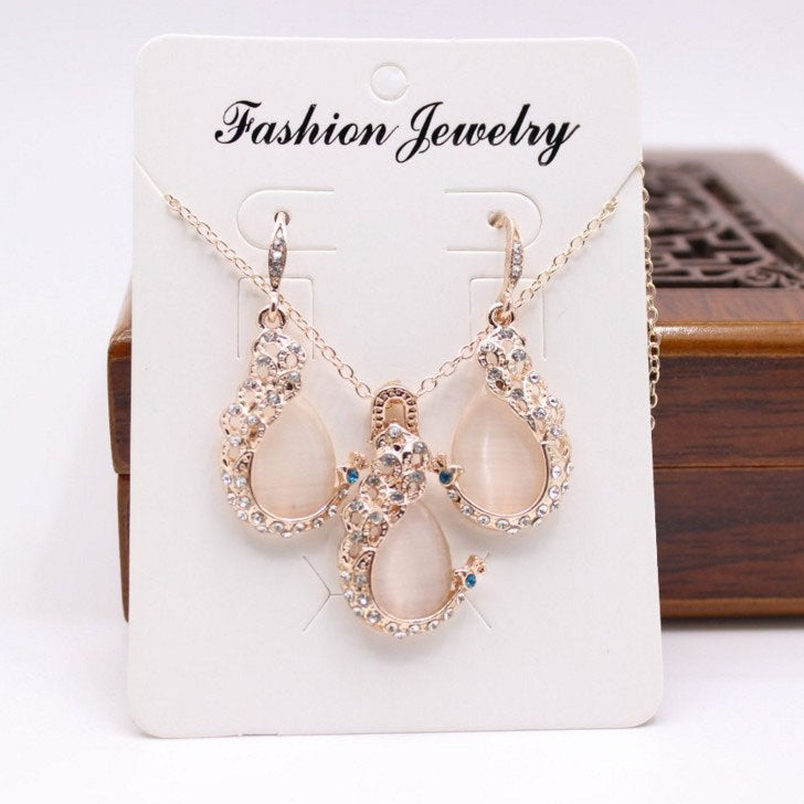 "Beautiful Tears" - Water Drop Rhinestone Jewelry Set