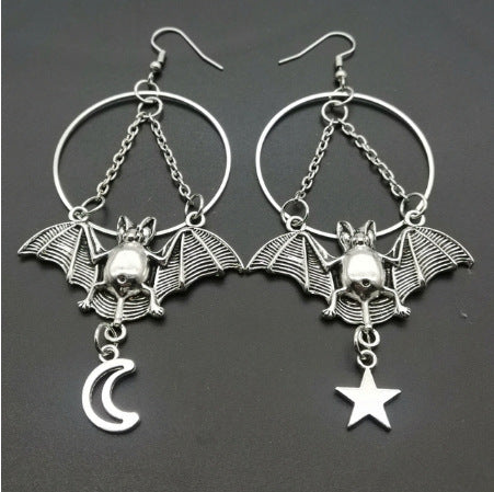 Big Bat Dangle Earrings